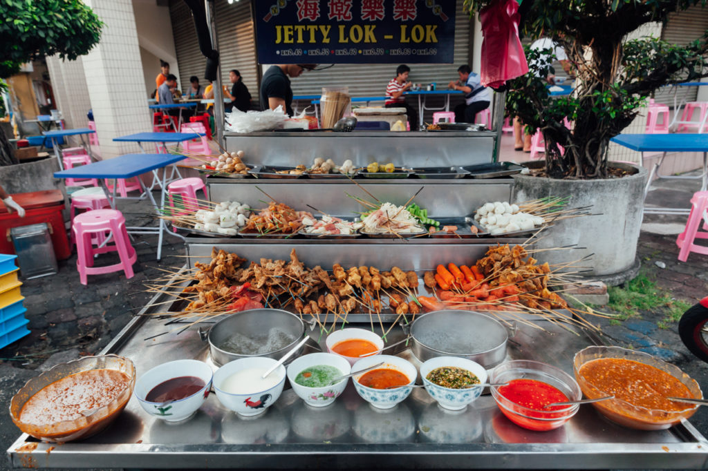 Lok-Lok steamboat stall at the Kimberly Street Food Night Market