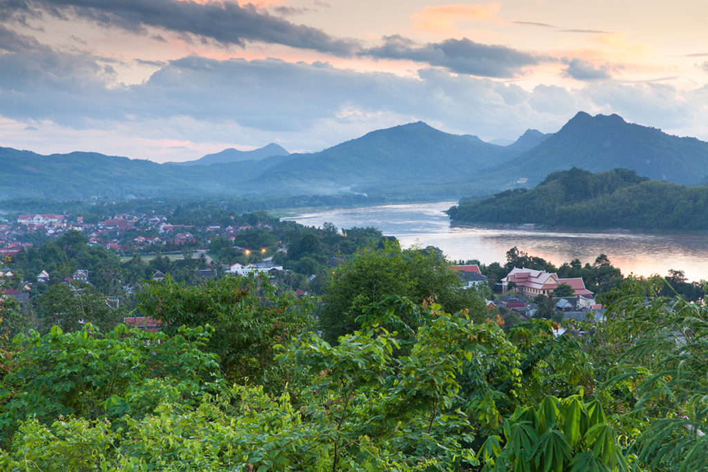 Sunset over Luang Prabang, Laos