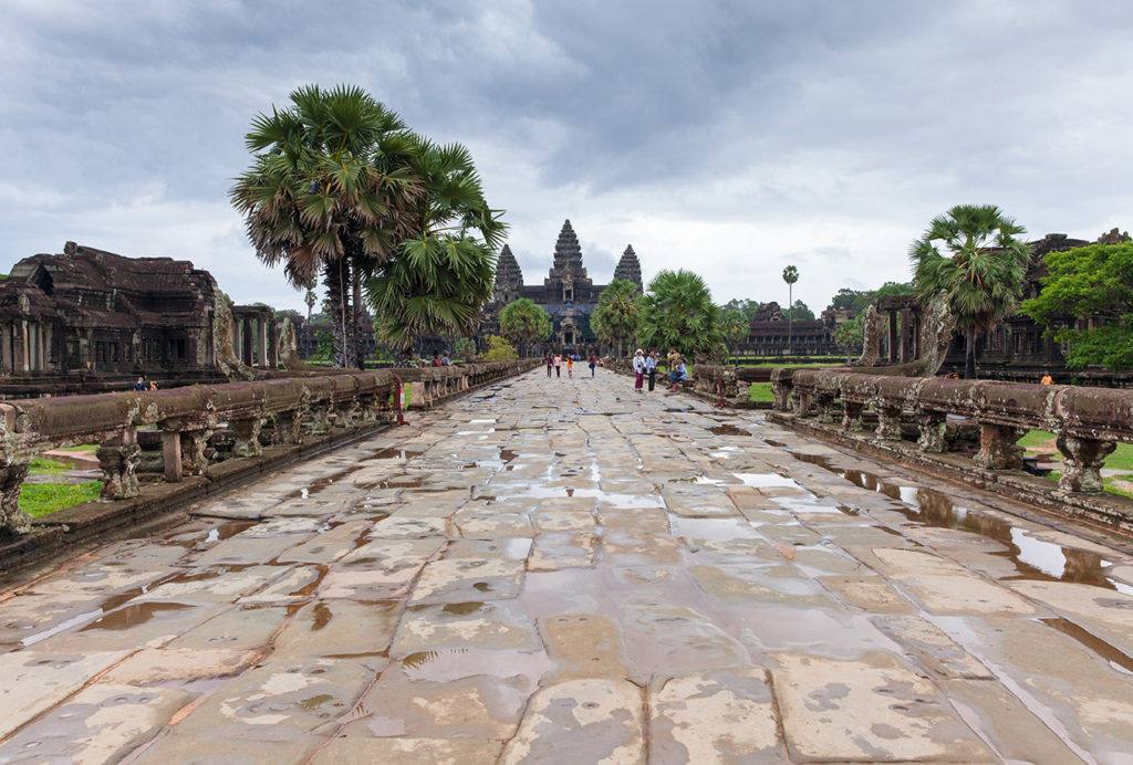 Angkor Wat during the rainy season