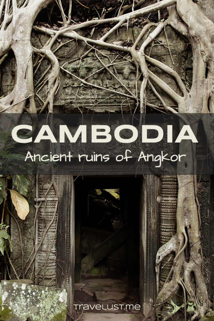 Angkor Wat is the famous enigmatic temple ruins hidden in the jungles of Cambodia.