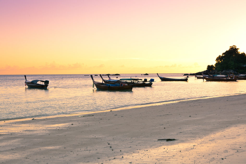 Sunset at Pattaya Beach, Koh Lipe, Thailand