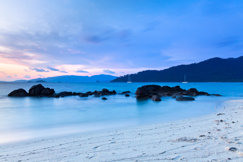 Sunset Beach at dusk, Koh Lipe, Thailand