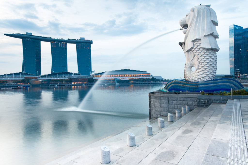 Merlion fountain, Singapore