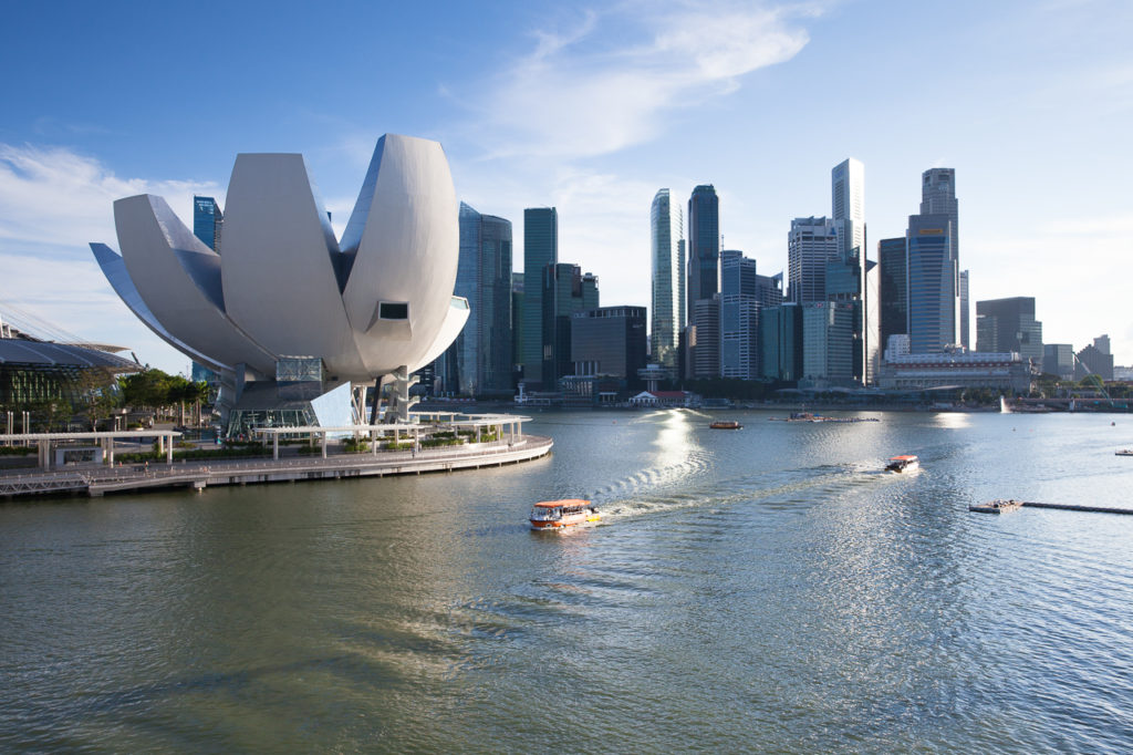 ArtScience Museum and Marina Bay panorama, Singapore